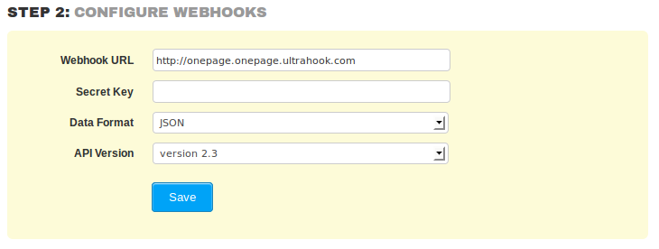 Webhook Configuration